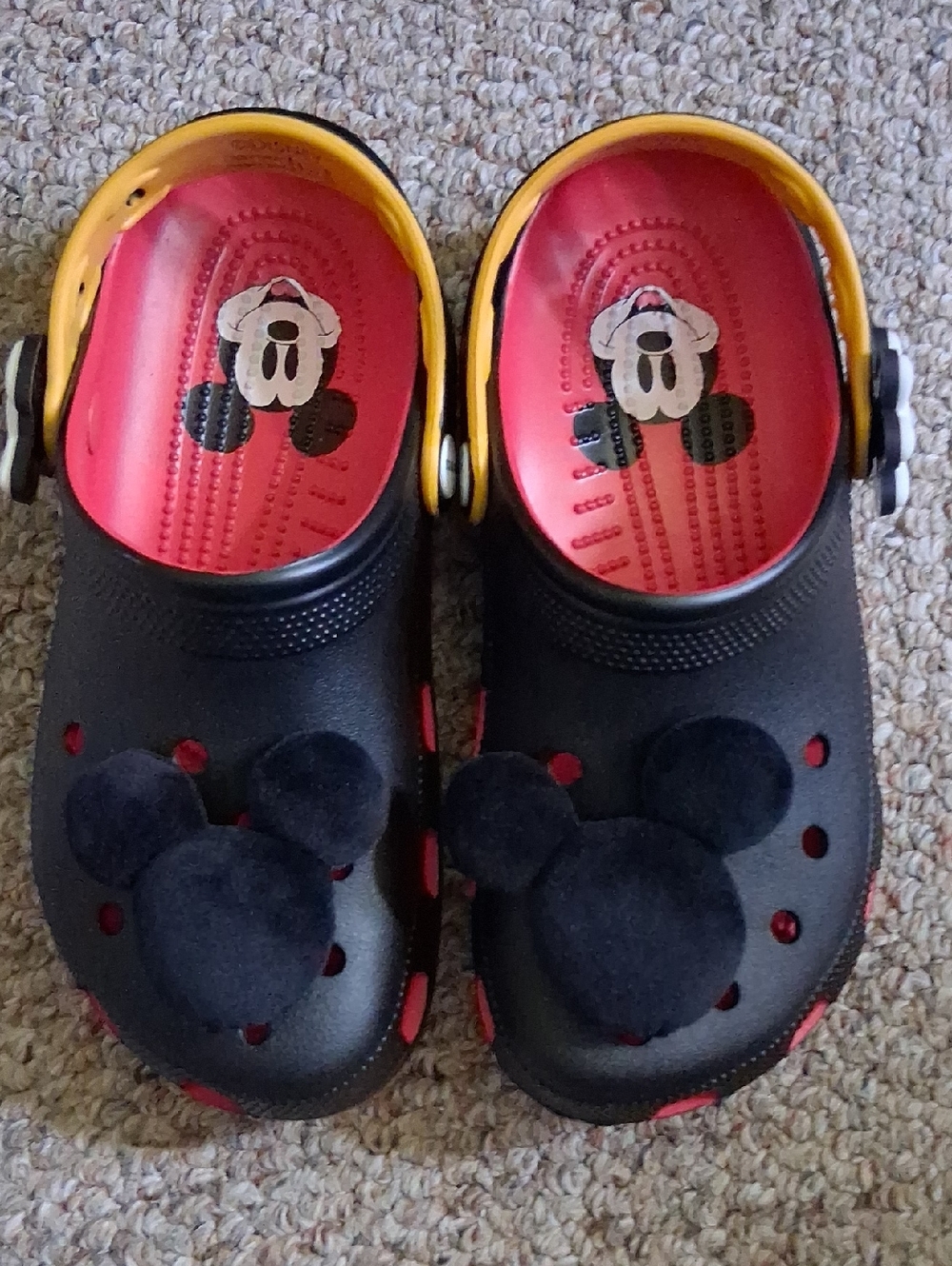 CROCS Black Red and Yellow Women Mickey Mouse Clog